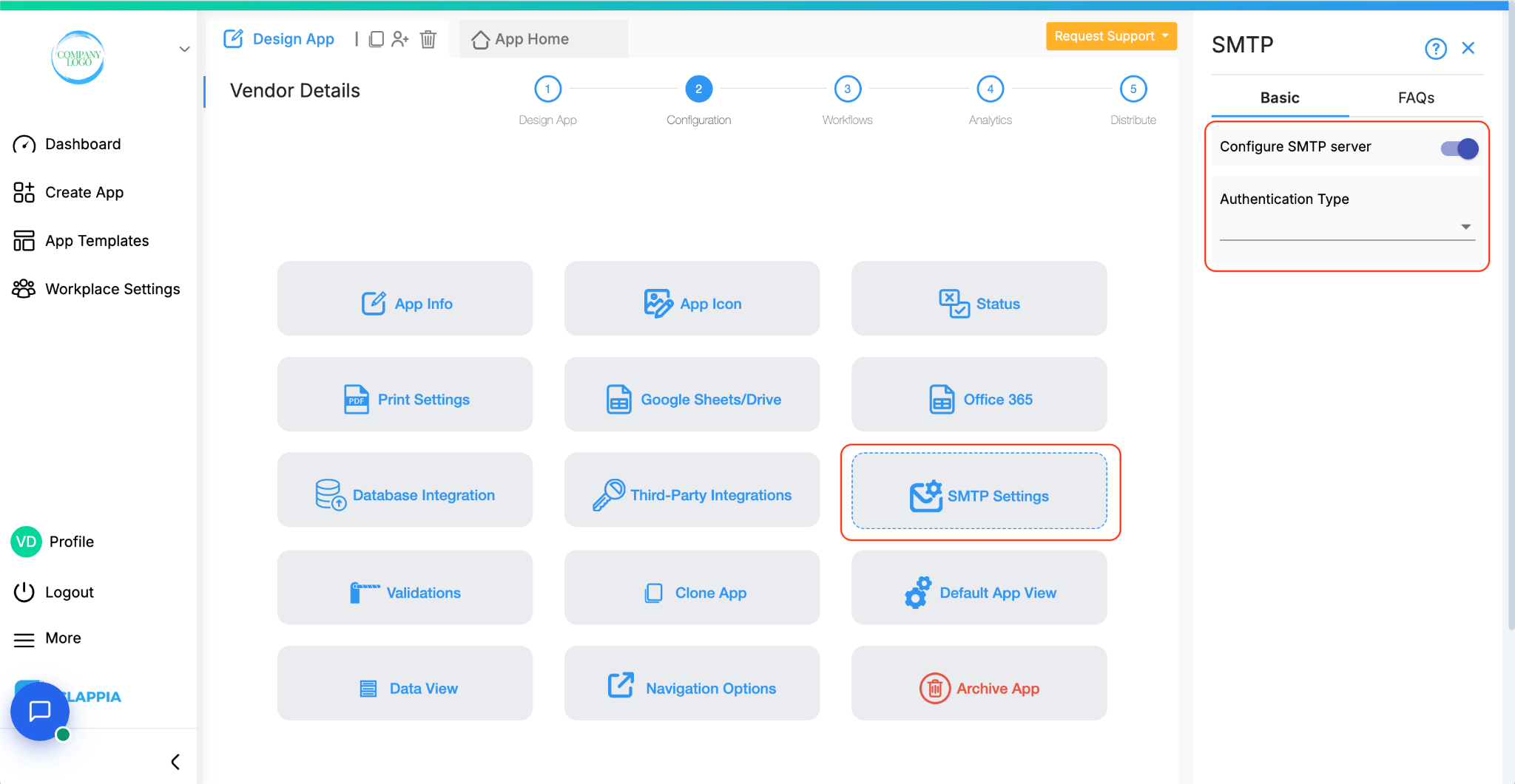 App-Level SMTP