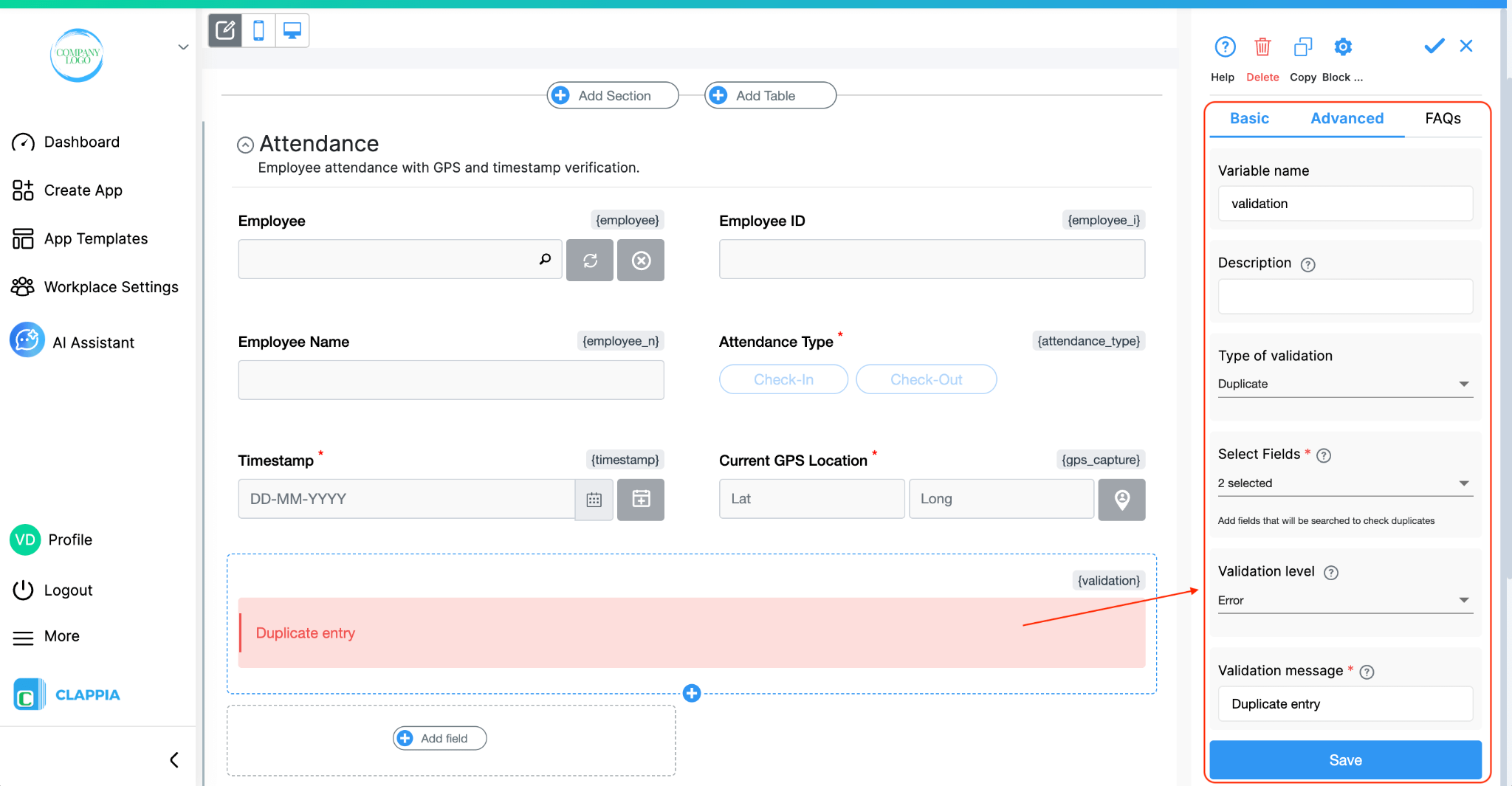 GPS-Based Attendance with AI