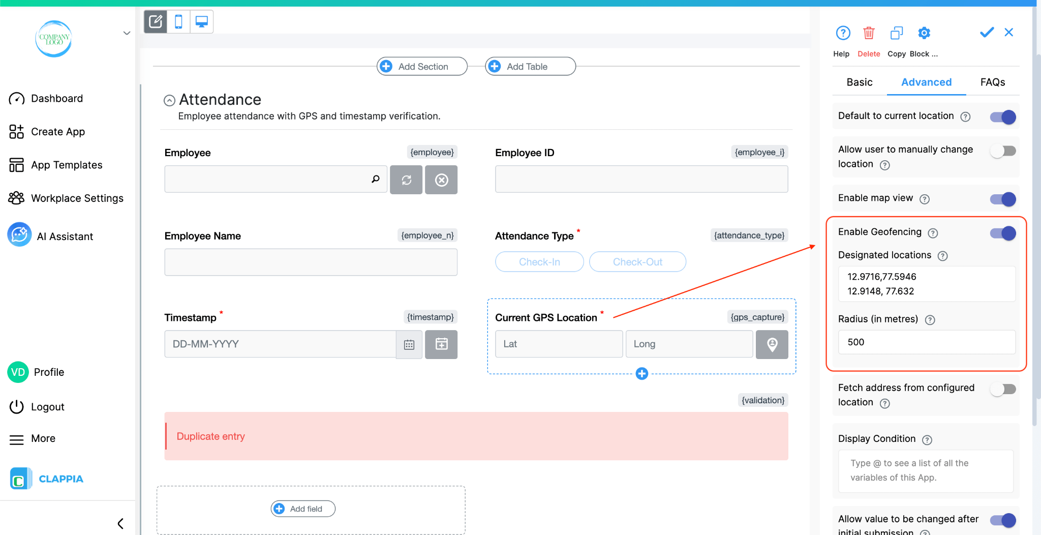GPS-Based Attendance with AI