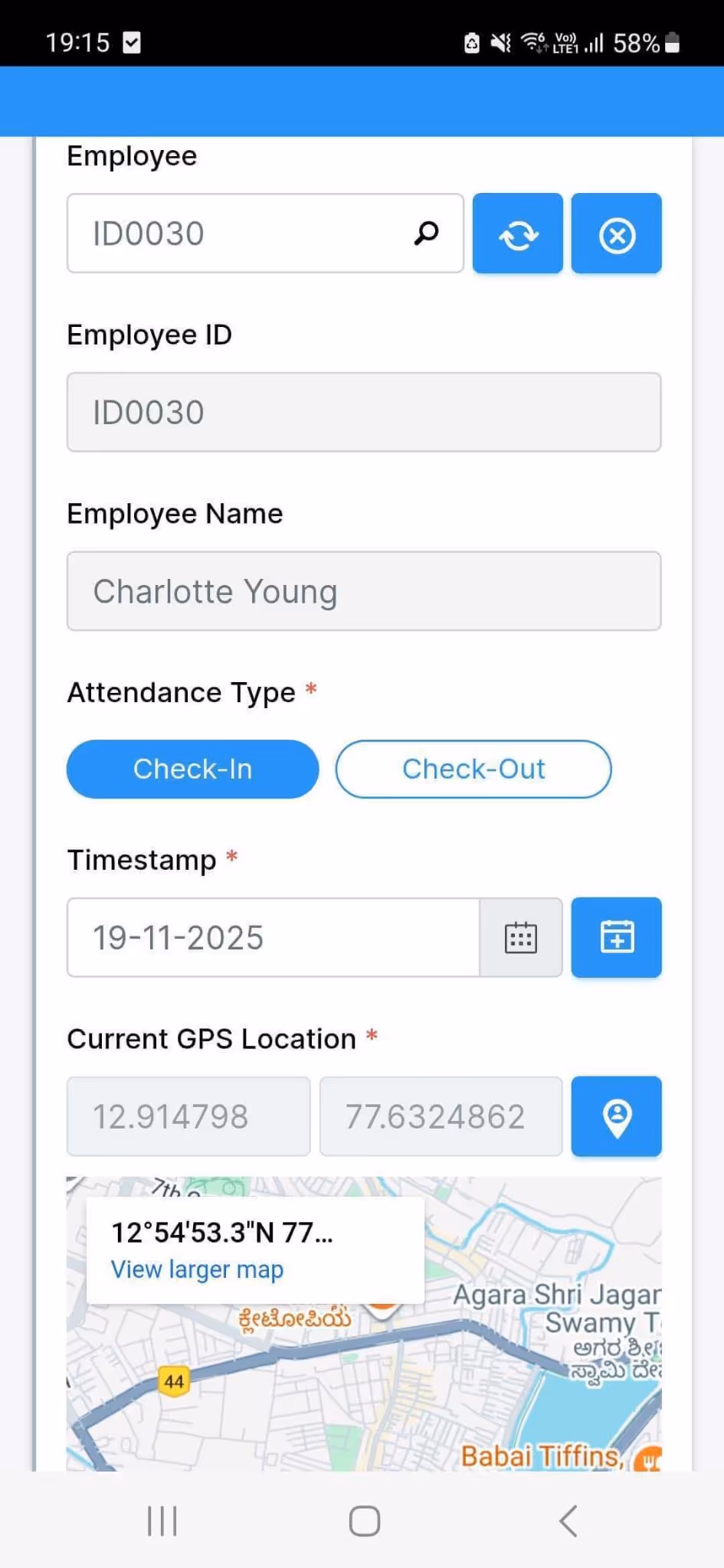 GPS-Based Attendance with AI