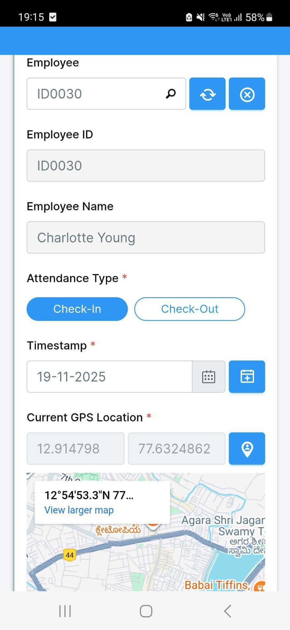 GPS-Based Attendance with AI