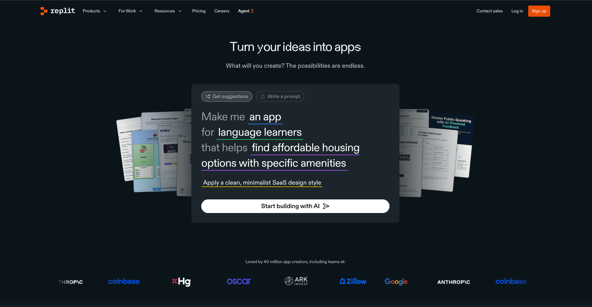 Replit AI Agent - Turn ideas into app