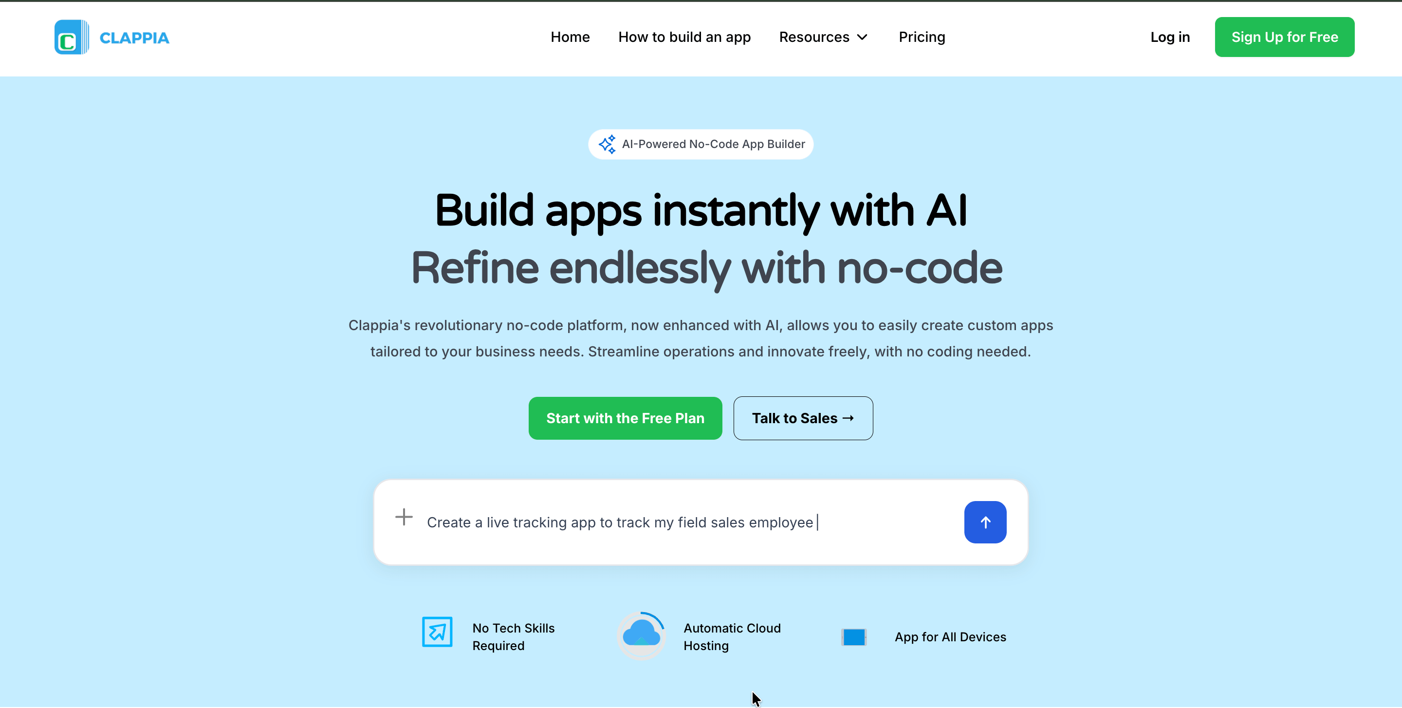 Clappia AI No-code platform