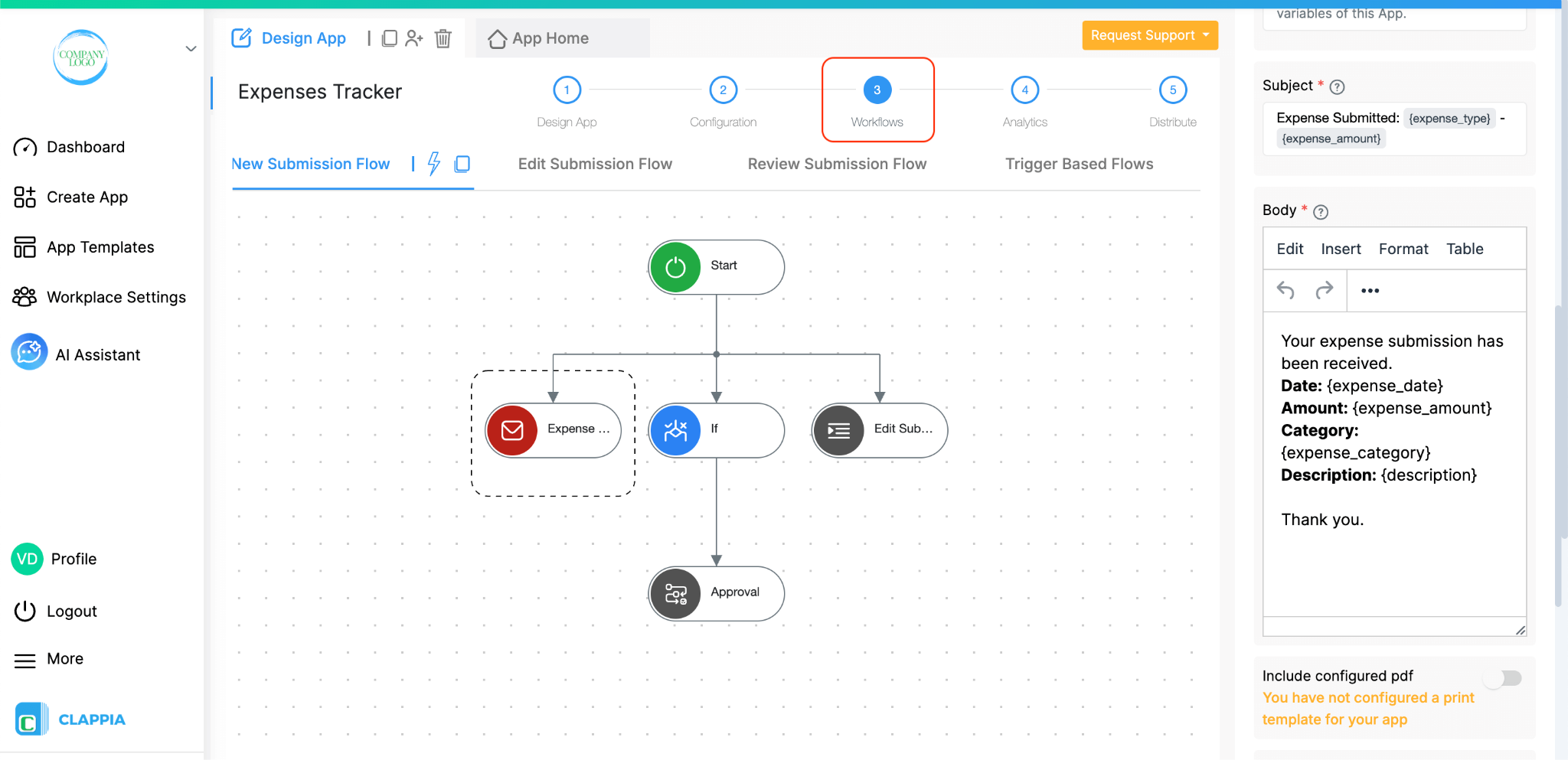 Expense Tracking System with AI