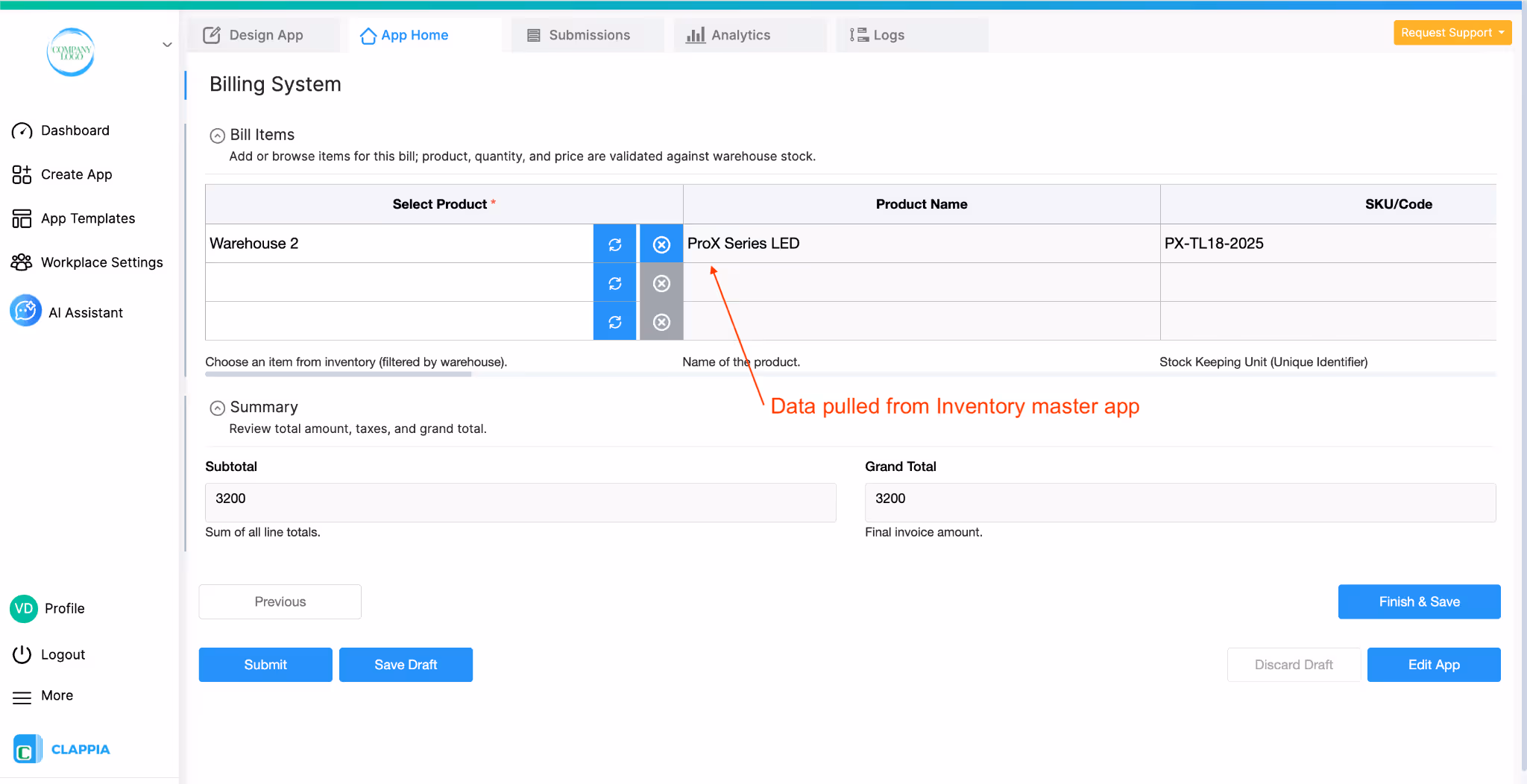 Inventory with Billing Management 