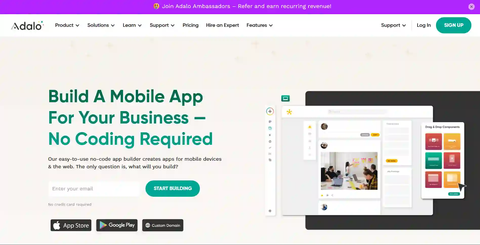Adalo - Top Mobile App Builder Alternative to Bubble.io