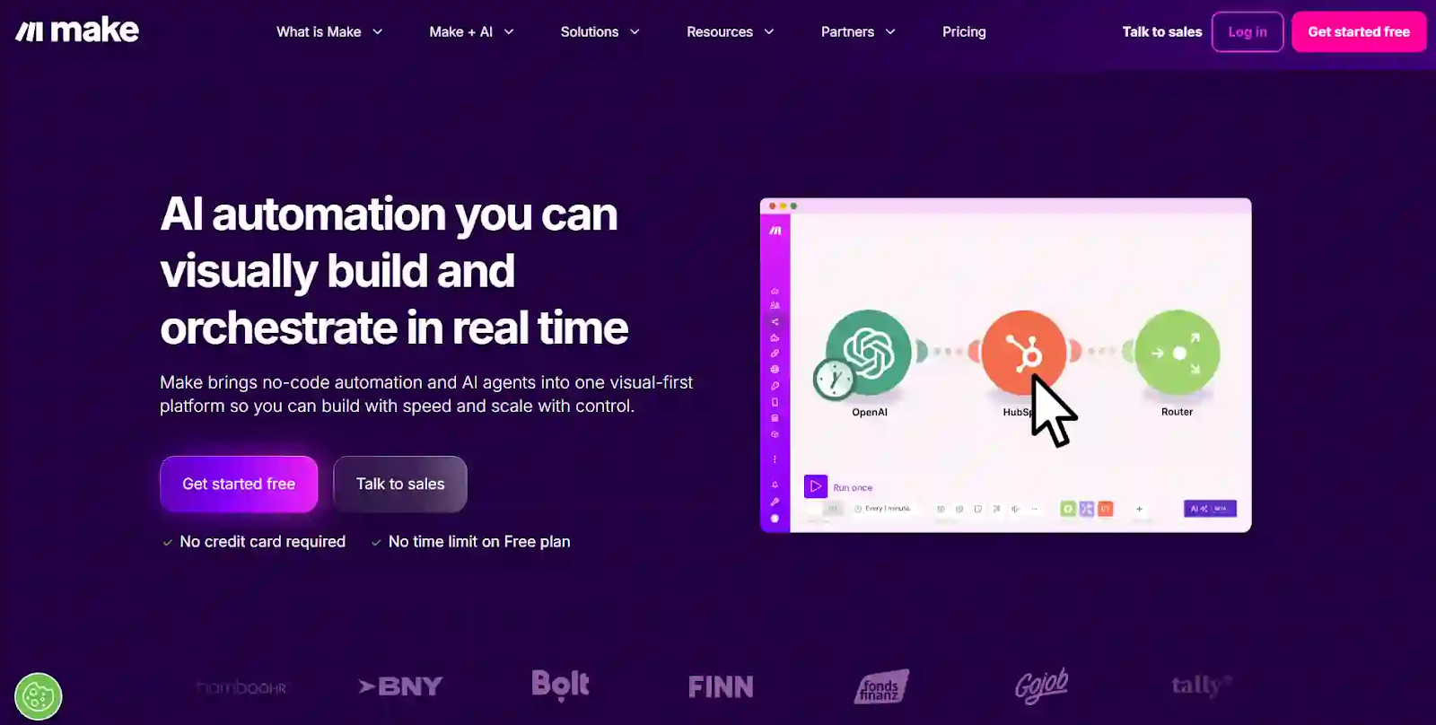 Make.com - Best Alternative for AI + Automation Workflows