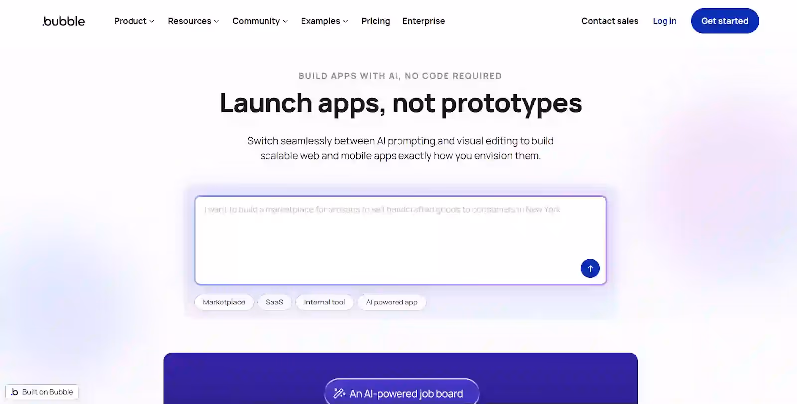 Bubble.io - Best for Web App Builders with Custom UI