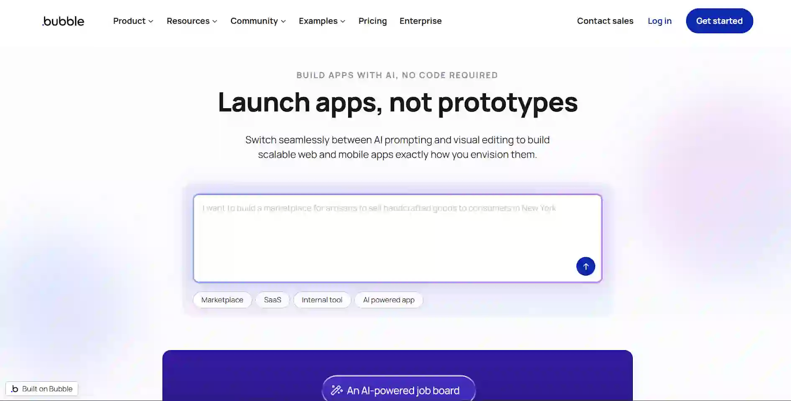 Bubble.io - Best for Web App Builders with Custom UI