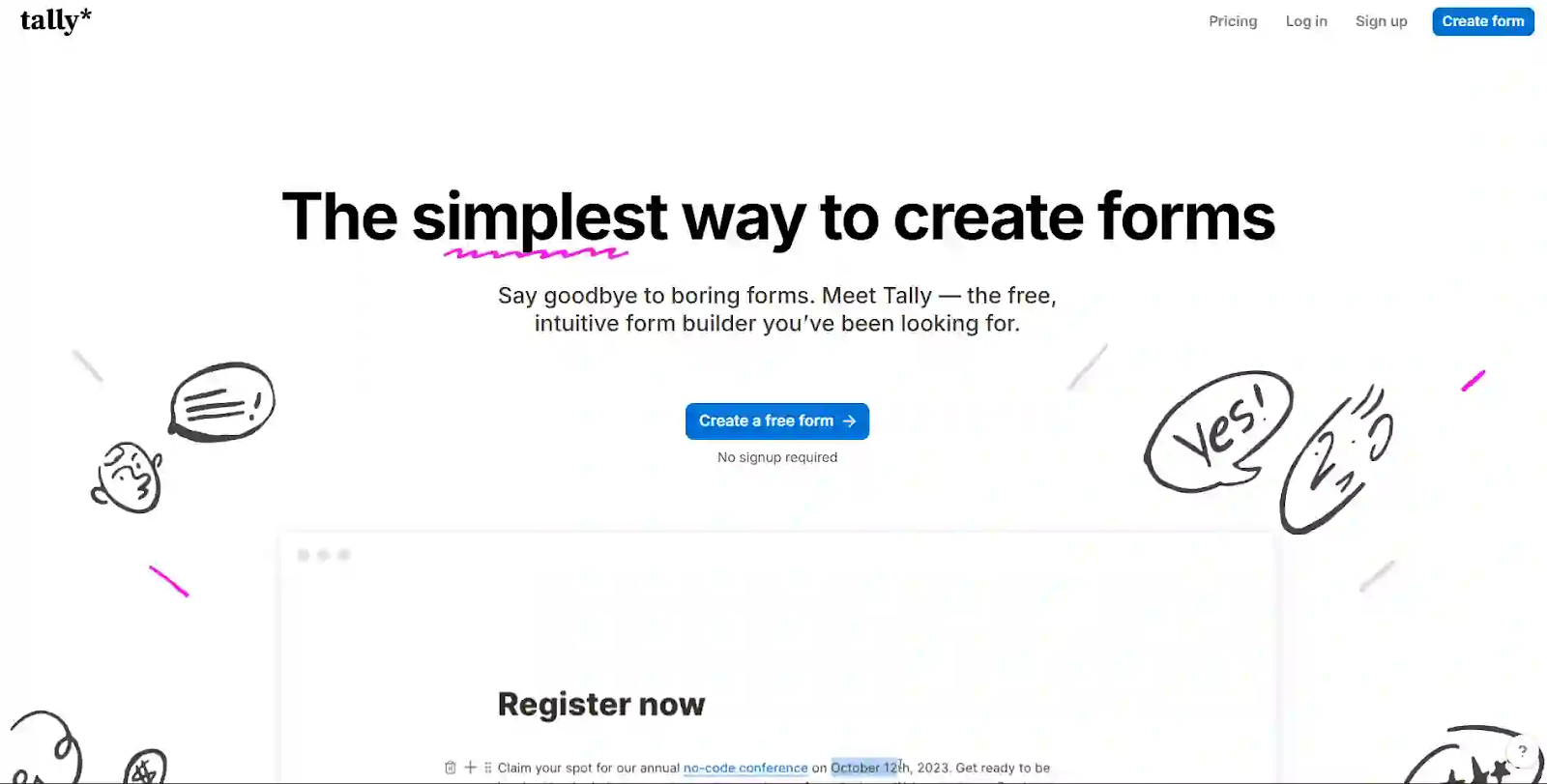 Tally Forms - Simple, Powerful & Free Form Builder