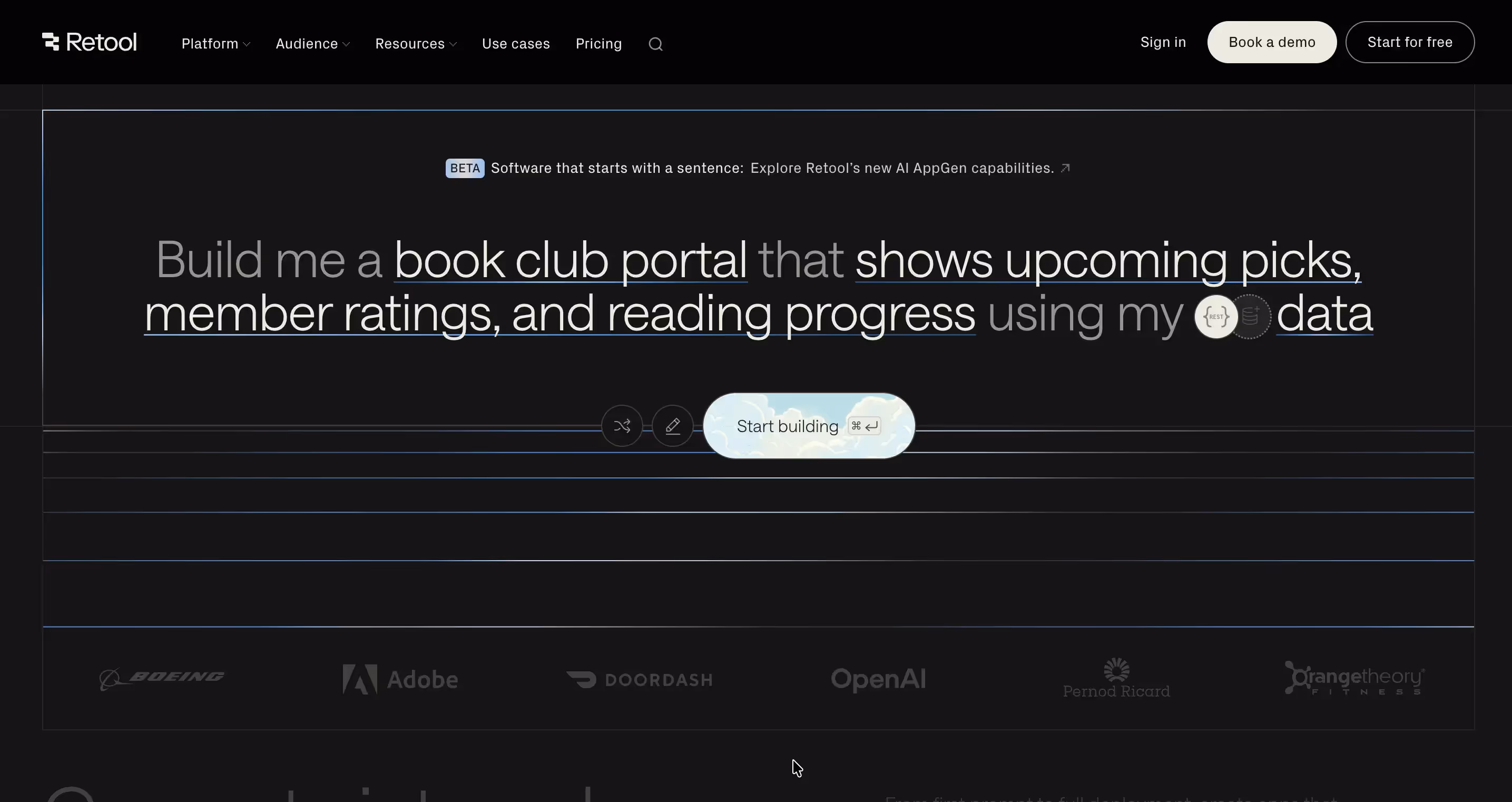 retool - no code app builder in USA