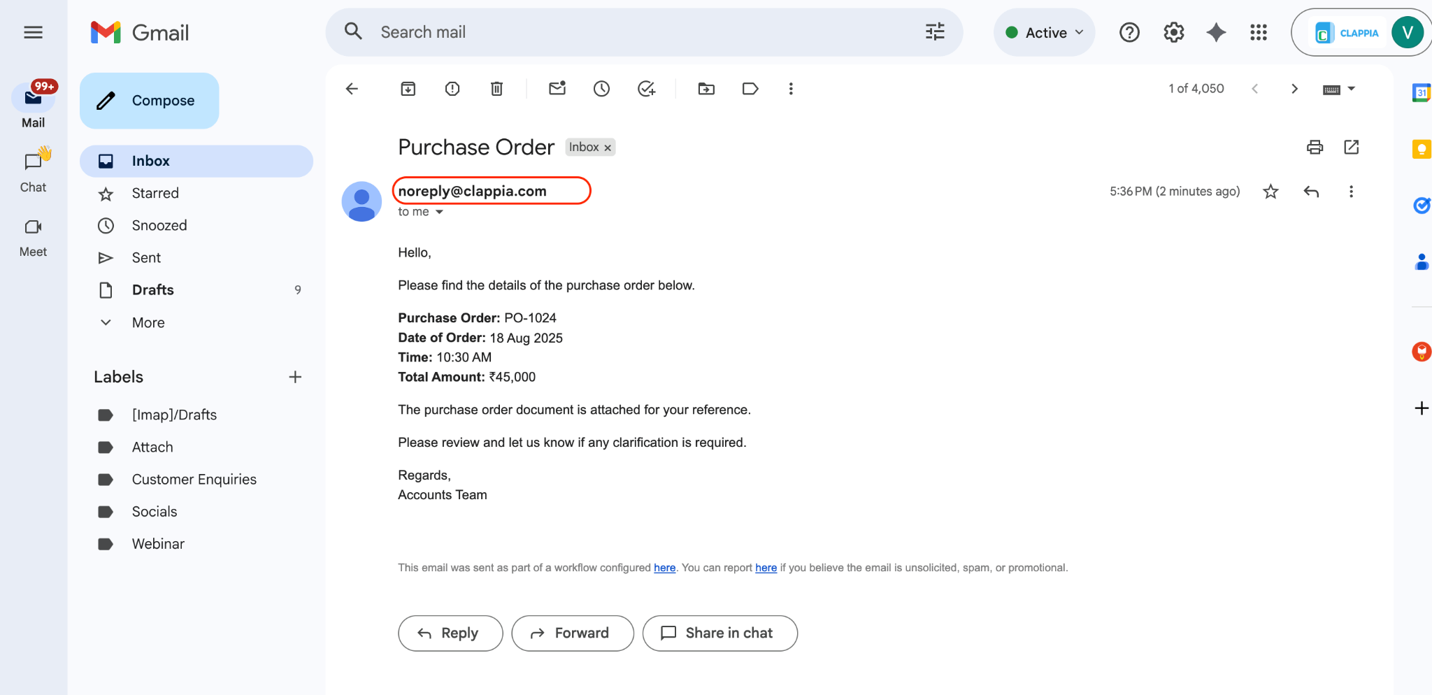 Replies to Another Email Account