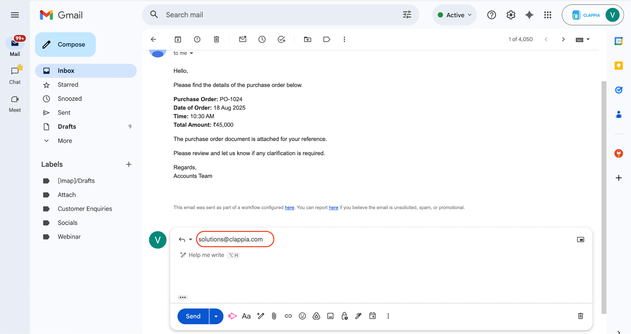 Replies to Another Email Account