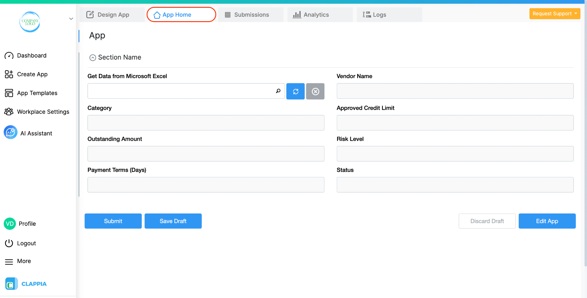 Fetch Data from Microsoft Excel in Clappia