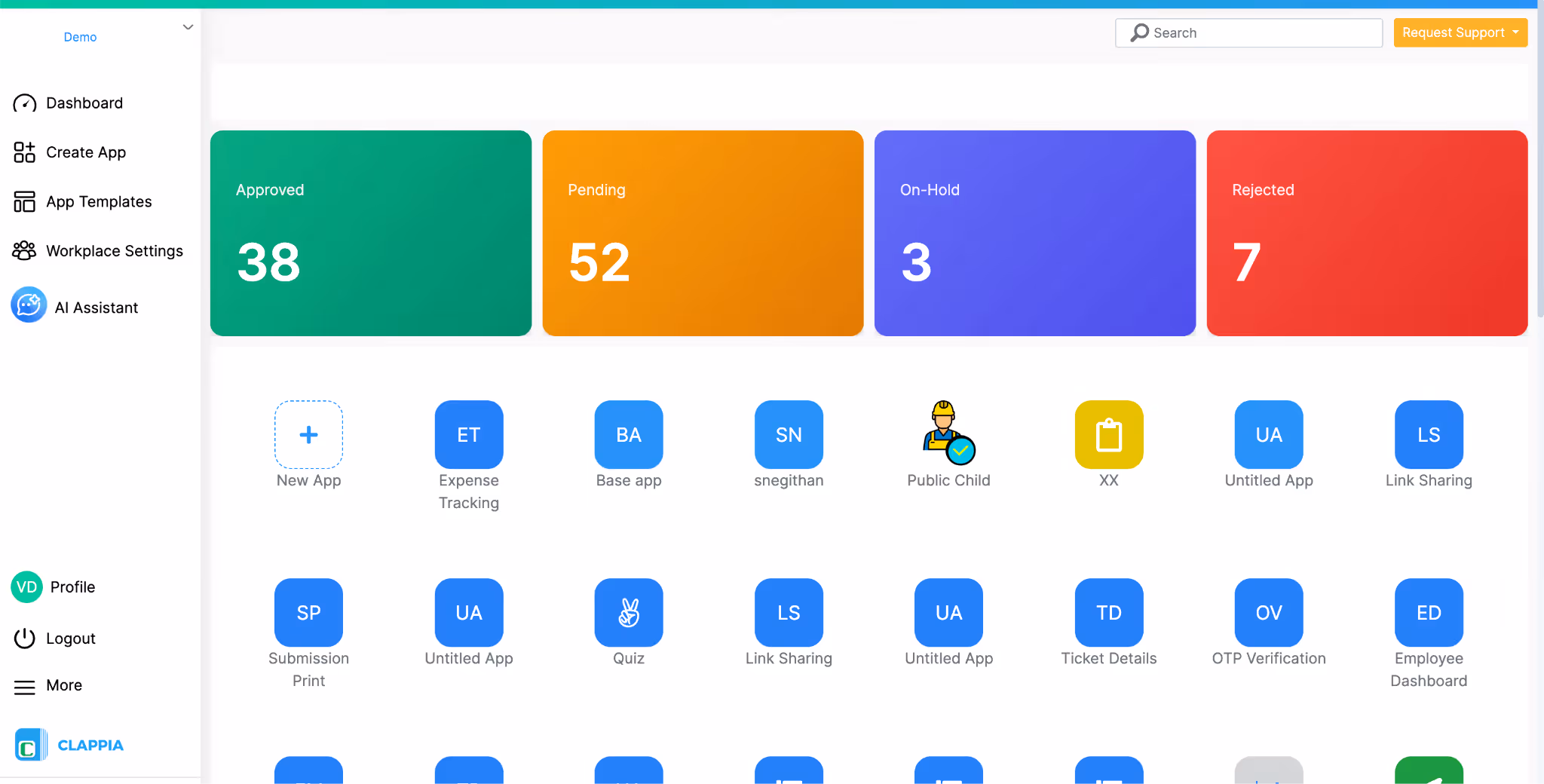 Dashboard Design Code Block Example