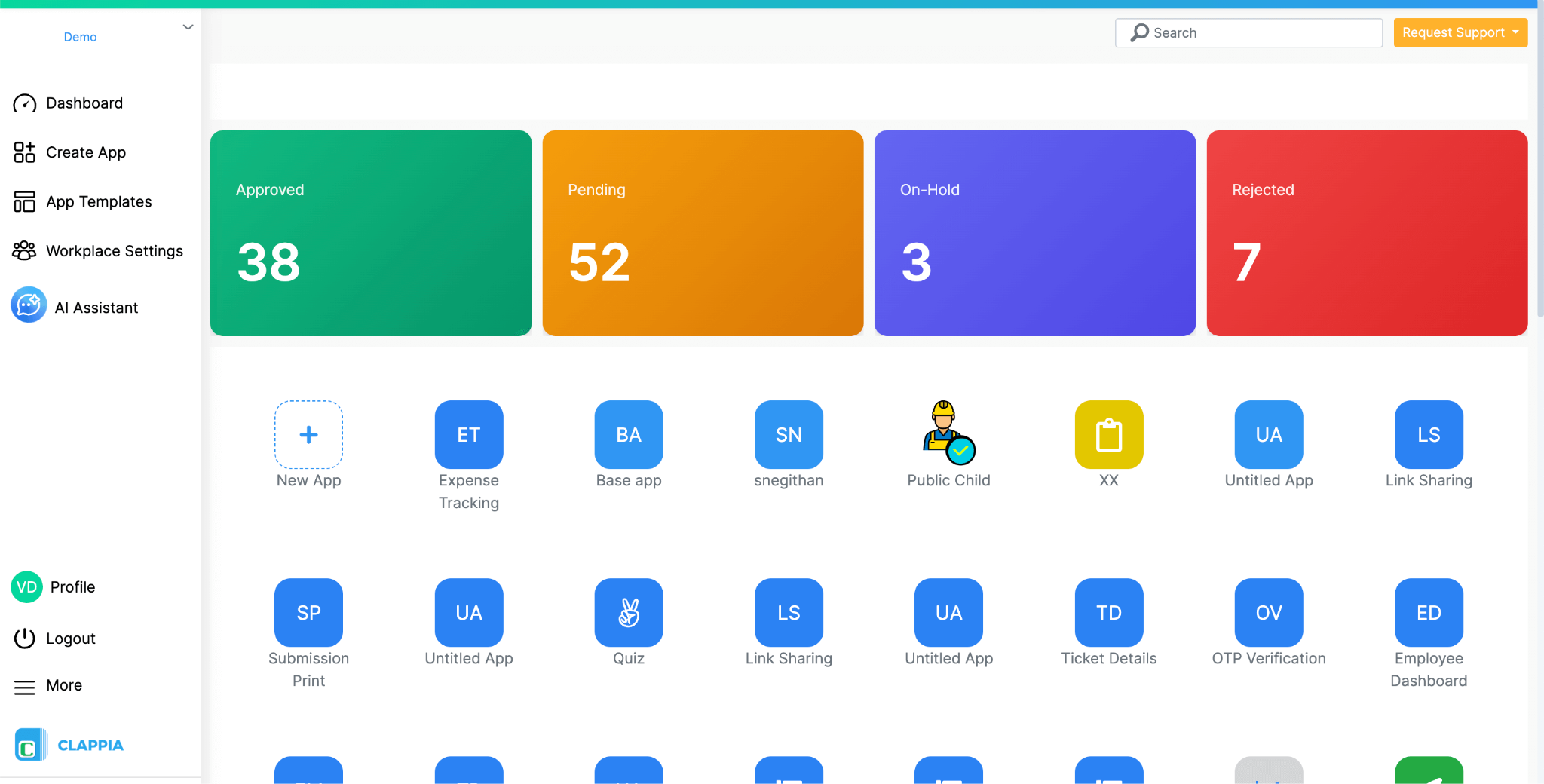 Dashboard Design Code Block Example