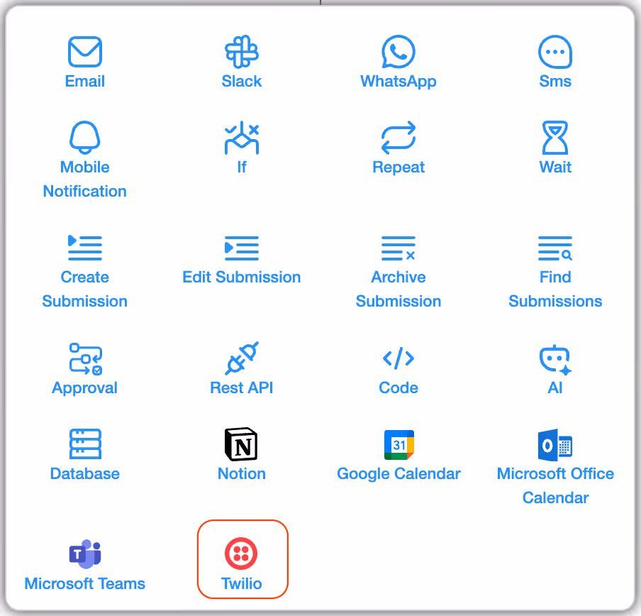 Twilio Workflow