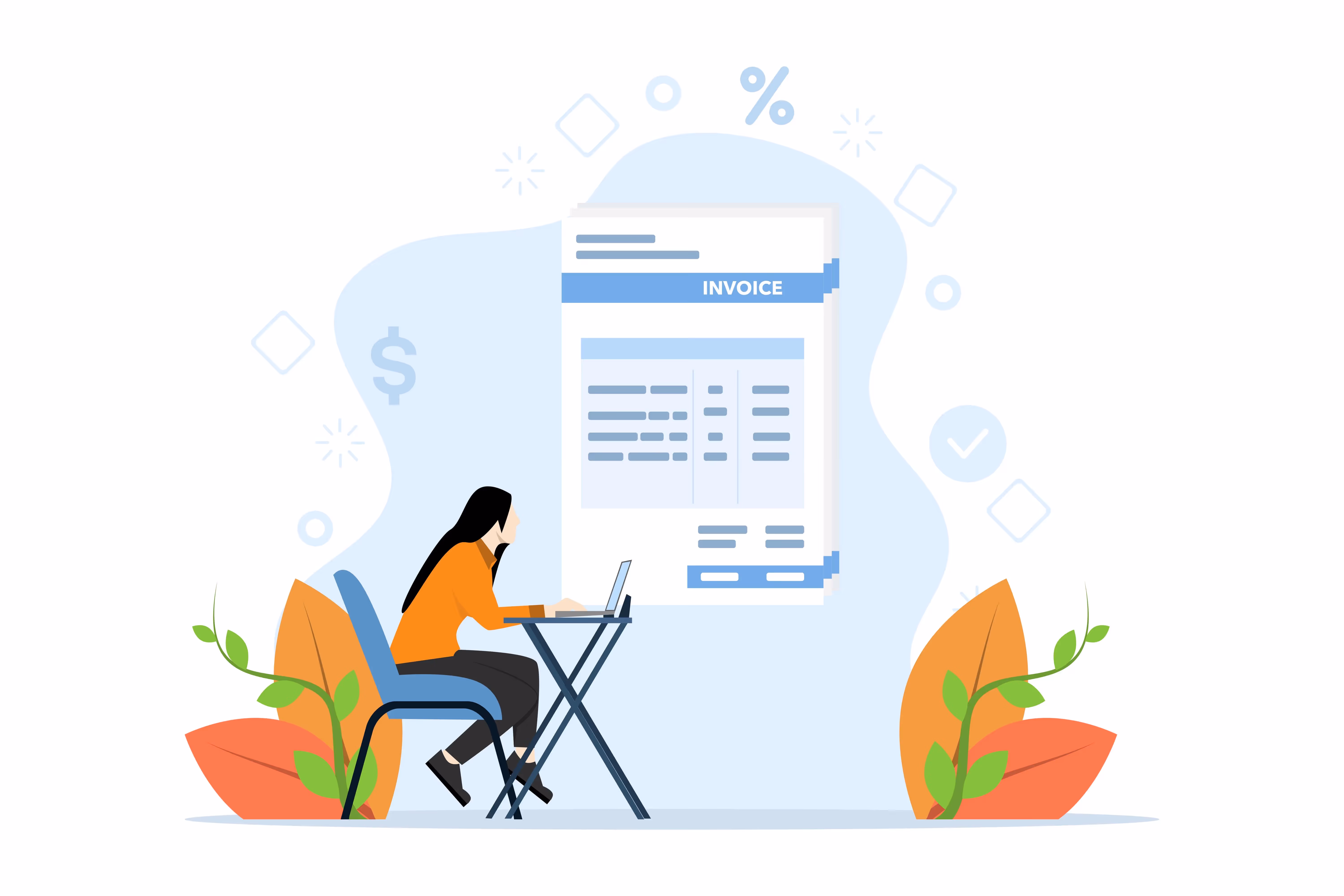 team a person spend raising an invoice after a release order comes in