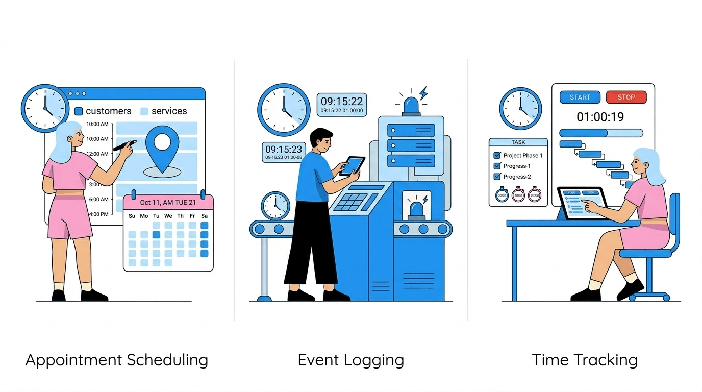 Capture Date and Time Together real-life usecases