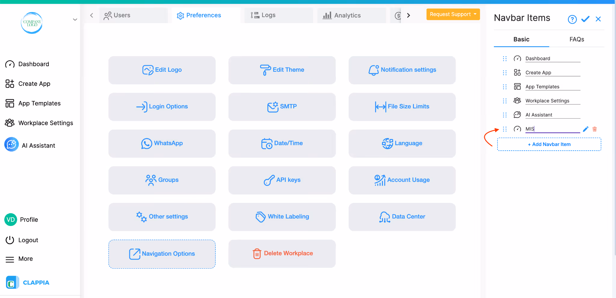 Navigation Options