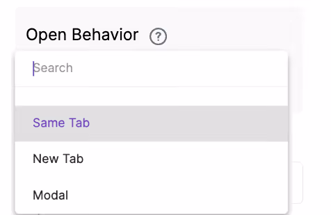 Navigation Options
