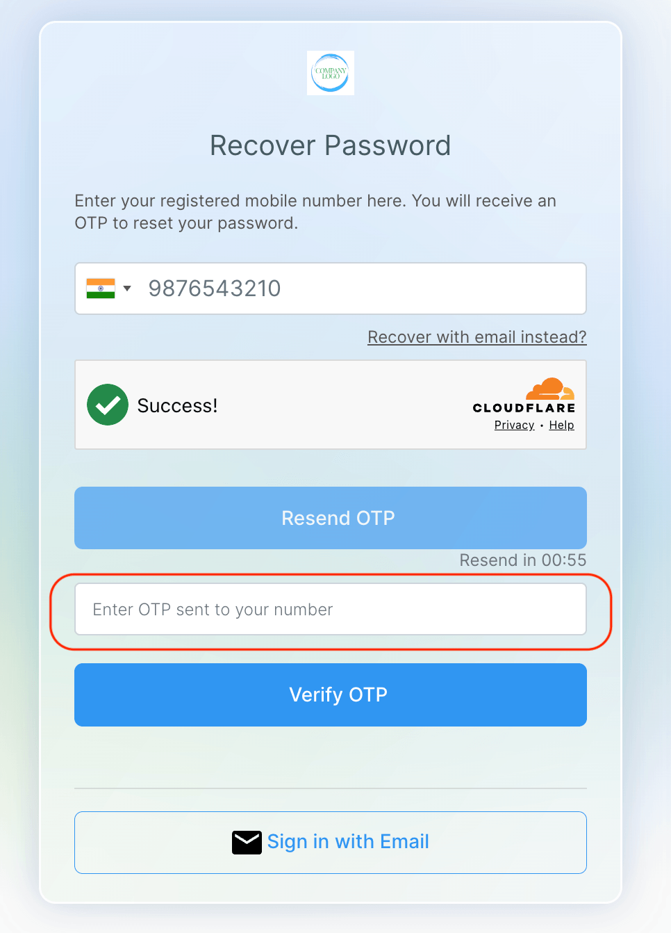 Reset Password