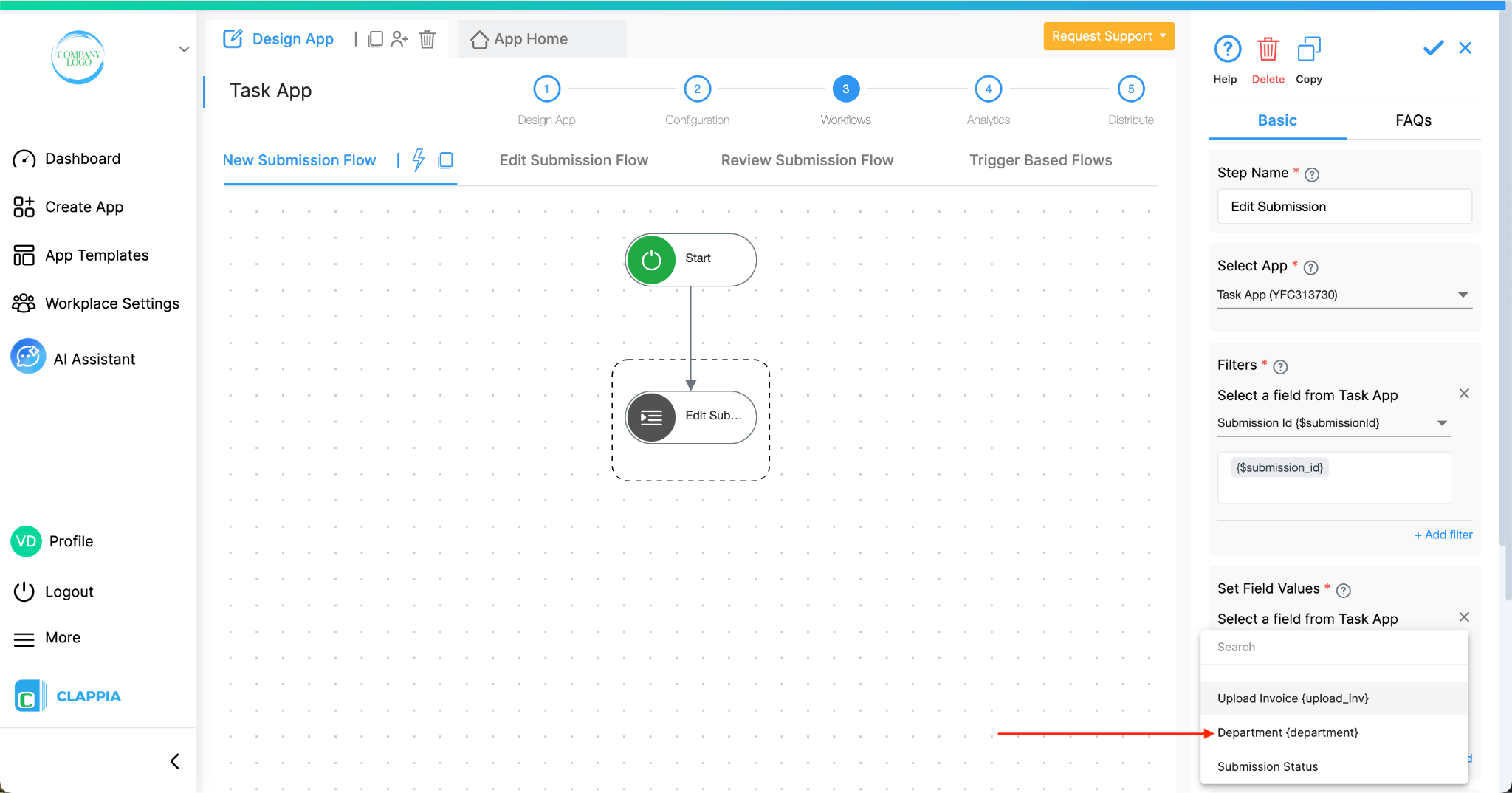 Use edit submission workflow to edit the editable pulled fields