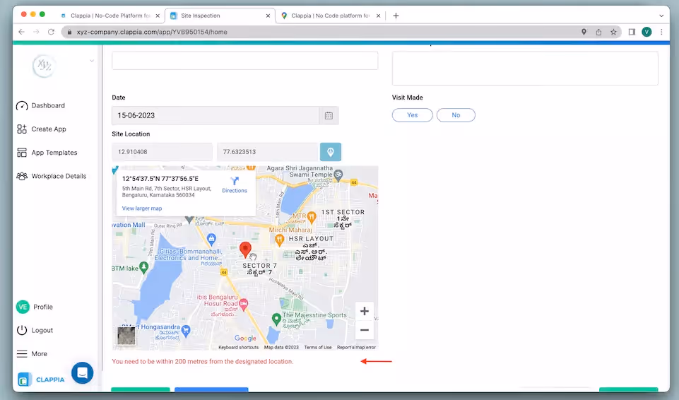 clappia - Best Field Force Apps with GPS Tracking