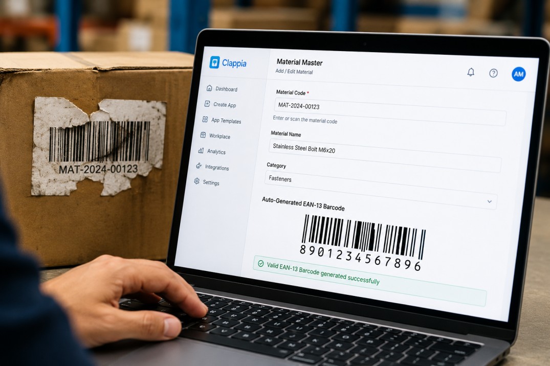 Auto-Generating EAN Codes from Material Codes and Reusing Them in Store Audits