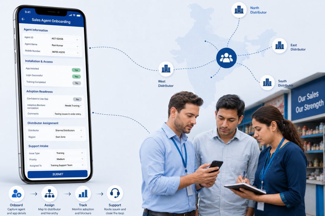 How to Standardise Sales App Onboarding for Field Distributor Networks Using Clappia