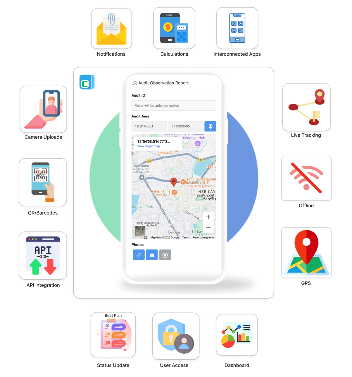 Clappia mobile app for data collection