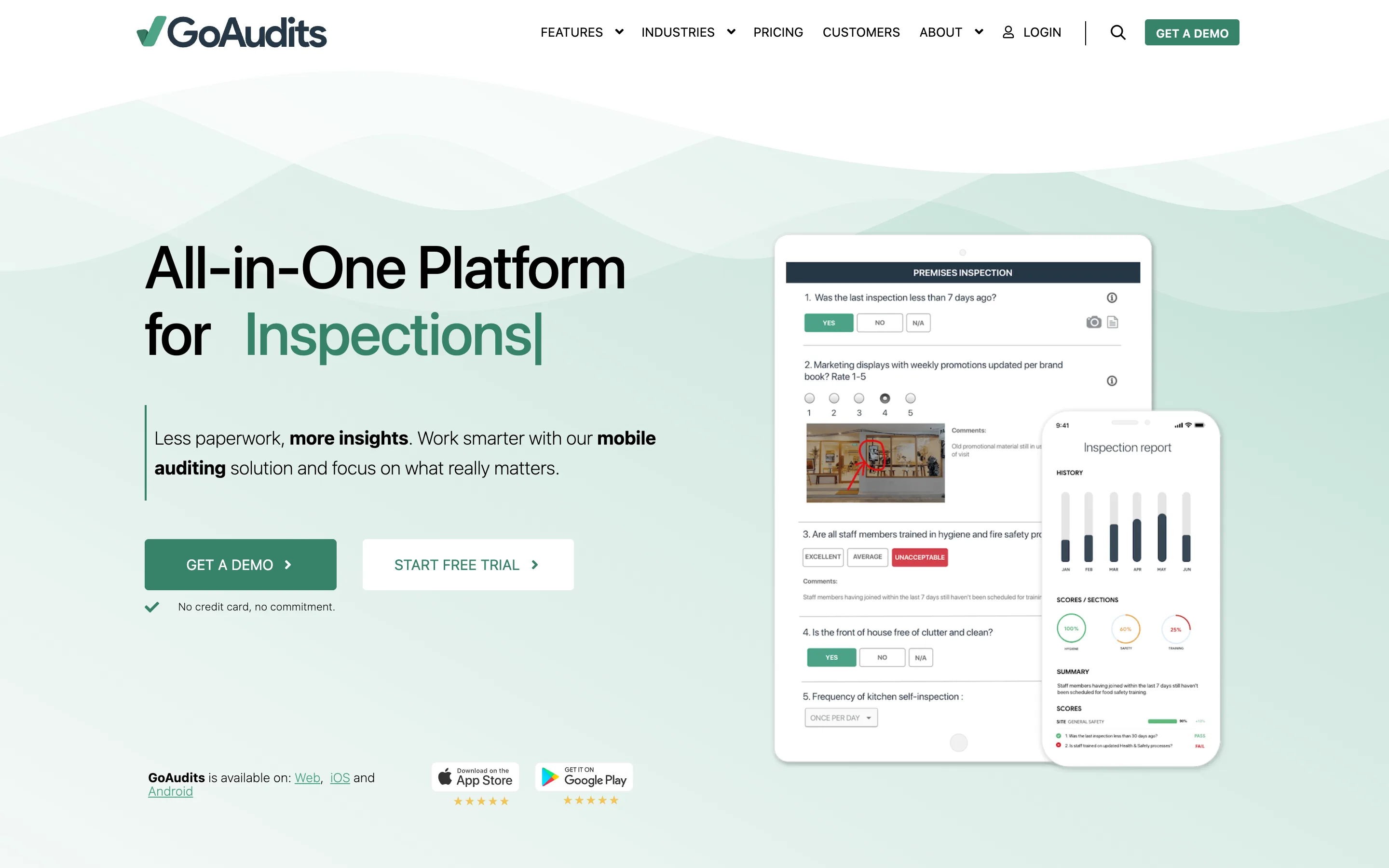 GoAudits product screenshot