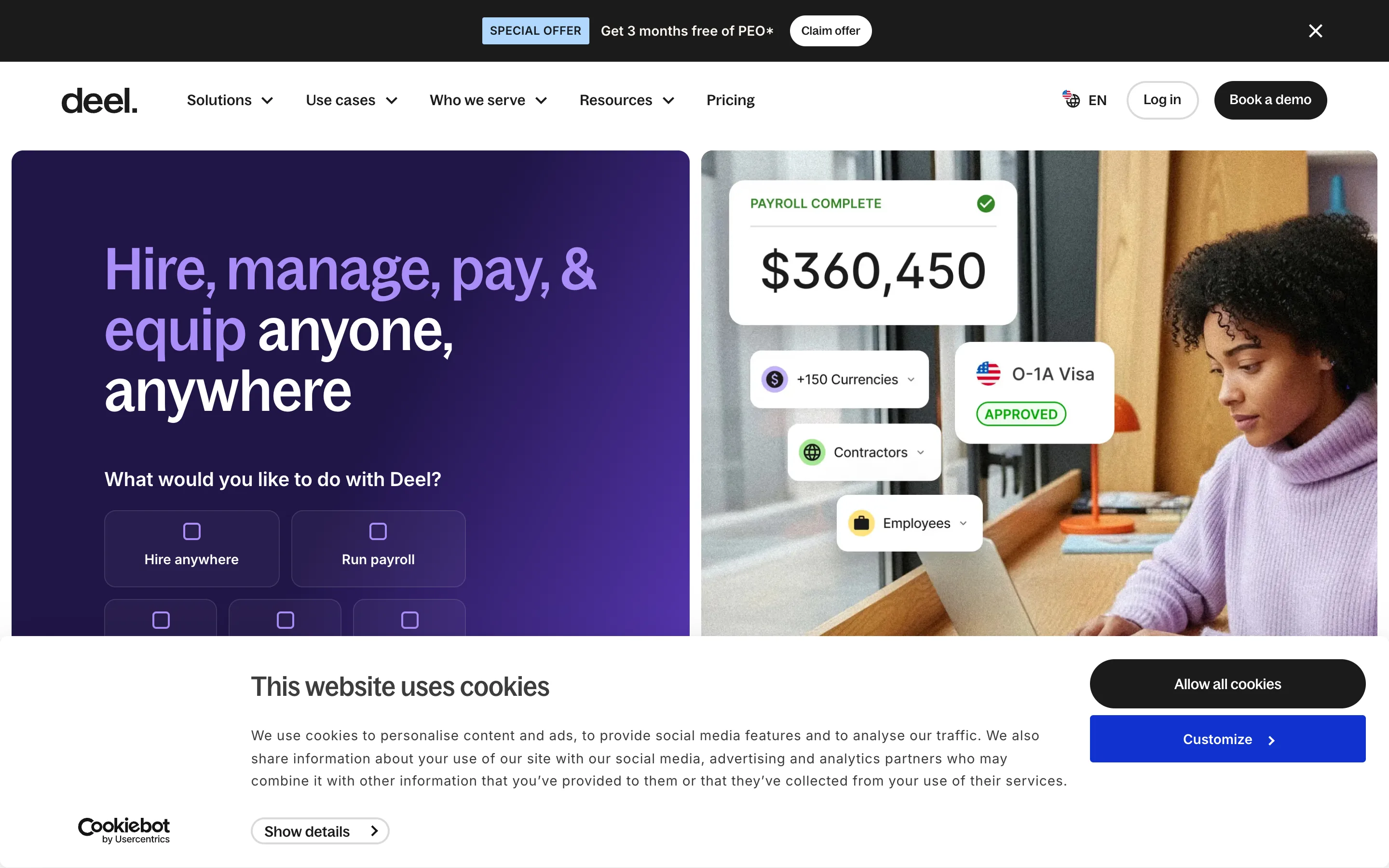 Deel product screenshot