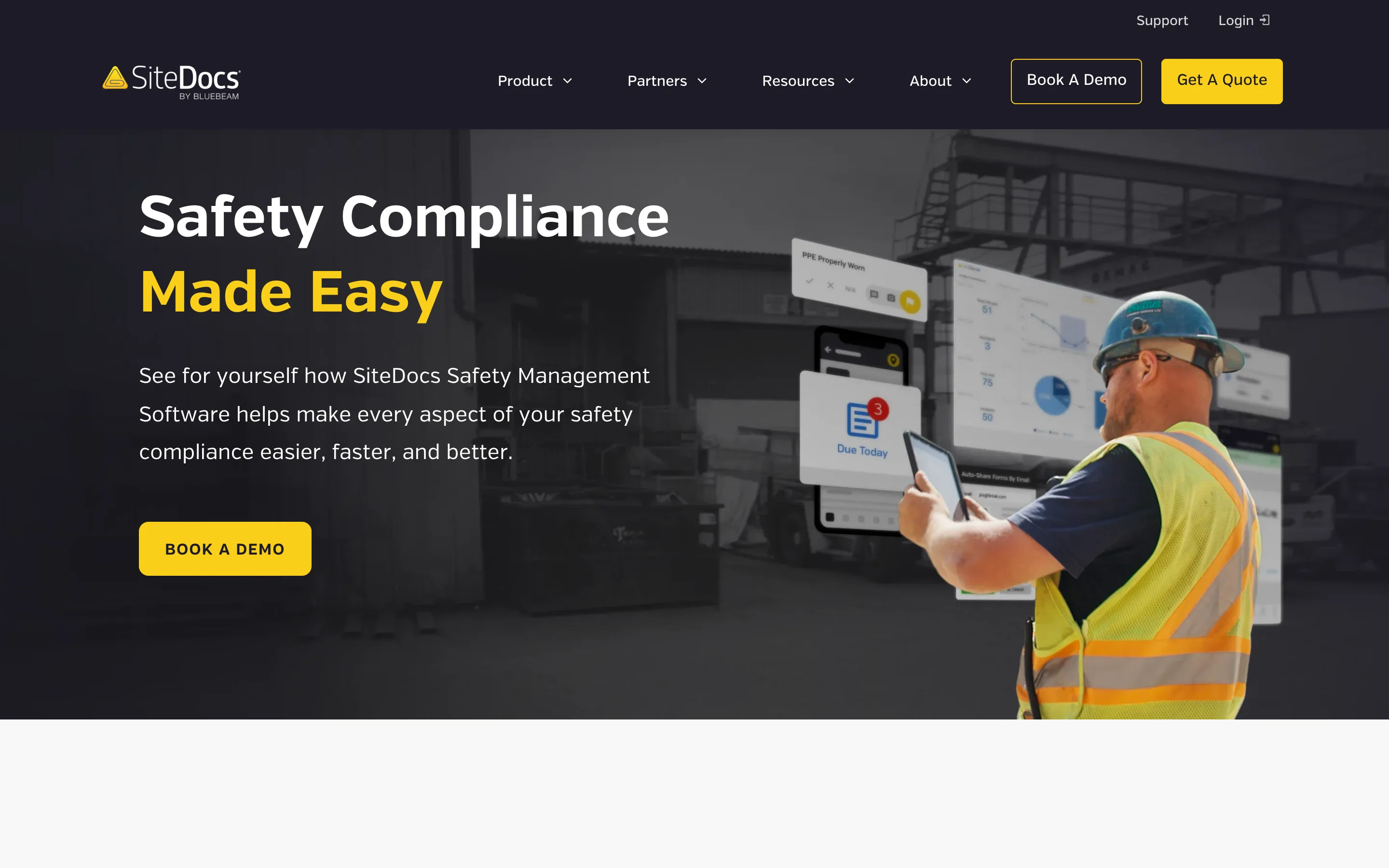 SiteDocs safety inspection app screenshot