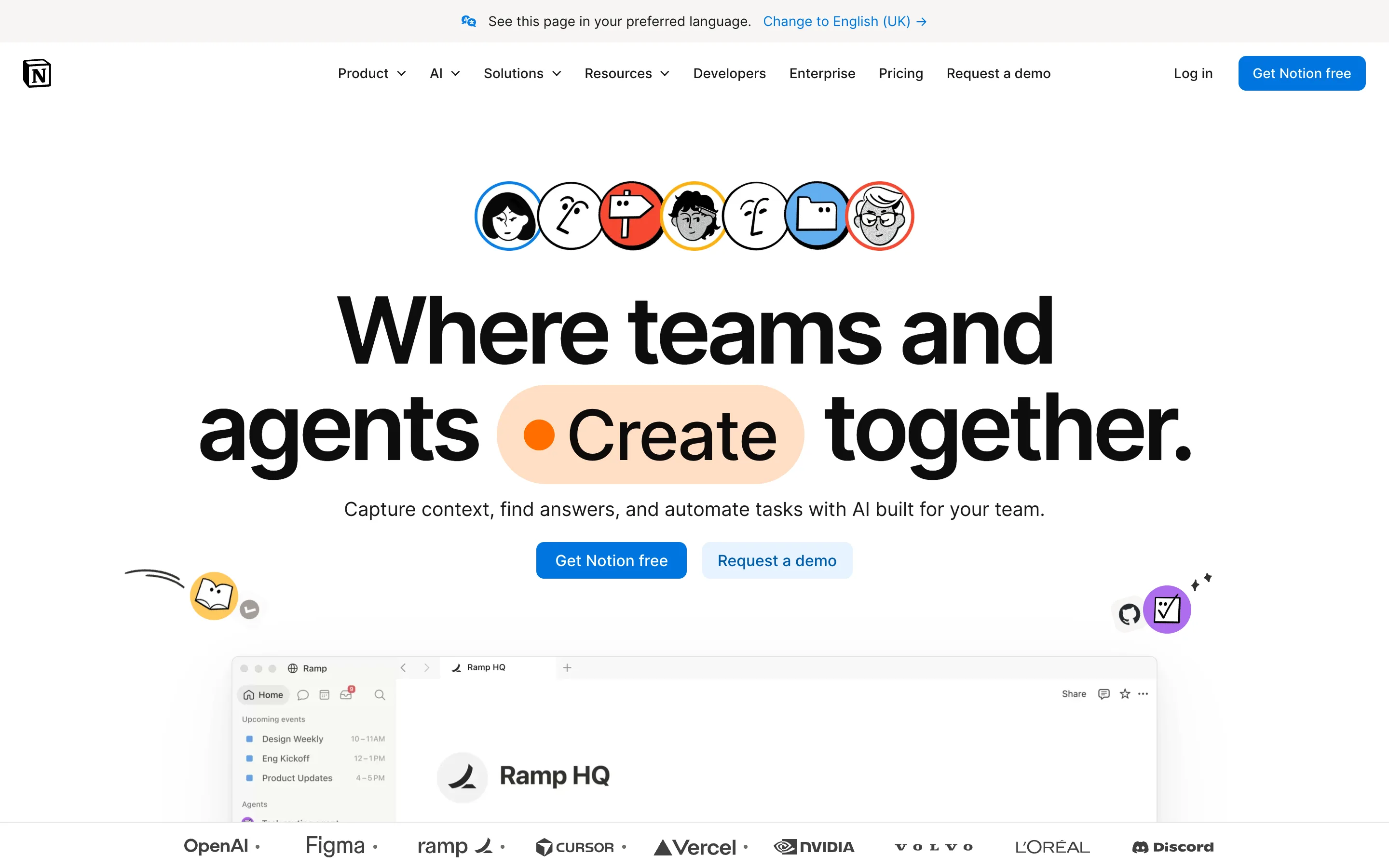Notion workspace combining documents, wikis, and linked databases