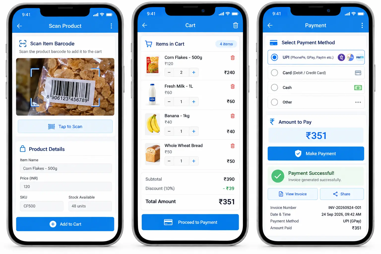 form app with auto-calculated fields for retailer with payment method