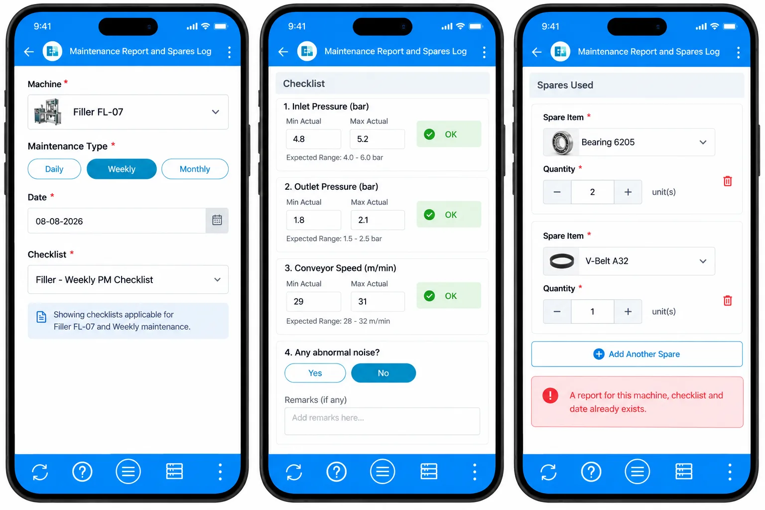 Use Case 1: Technicians Logging Preventive Maintenance on Mobile