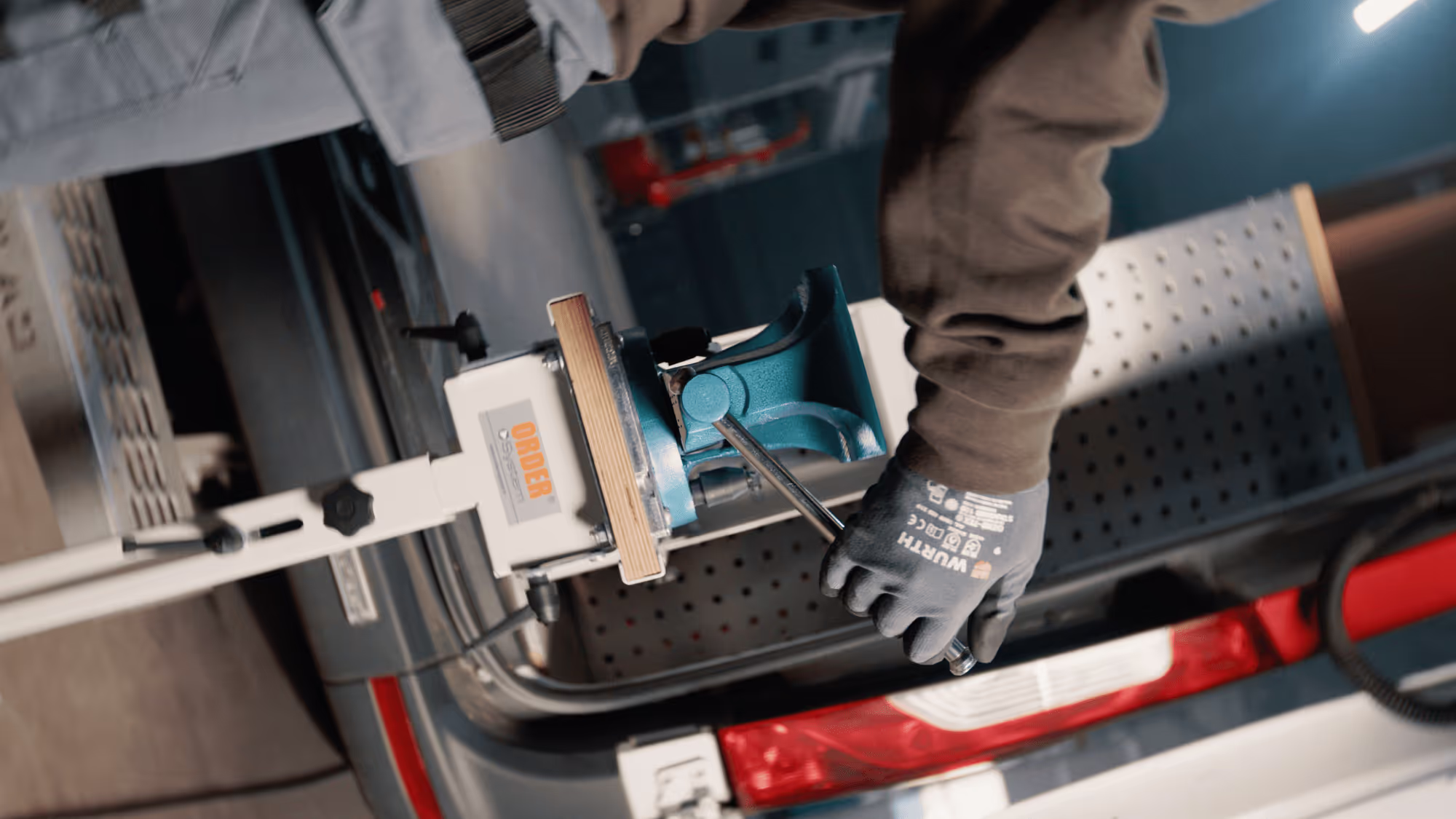 Close up of a man working