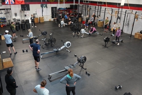 CrossFit Kitchener top angle view of gym
