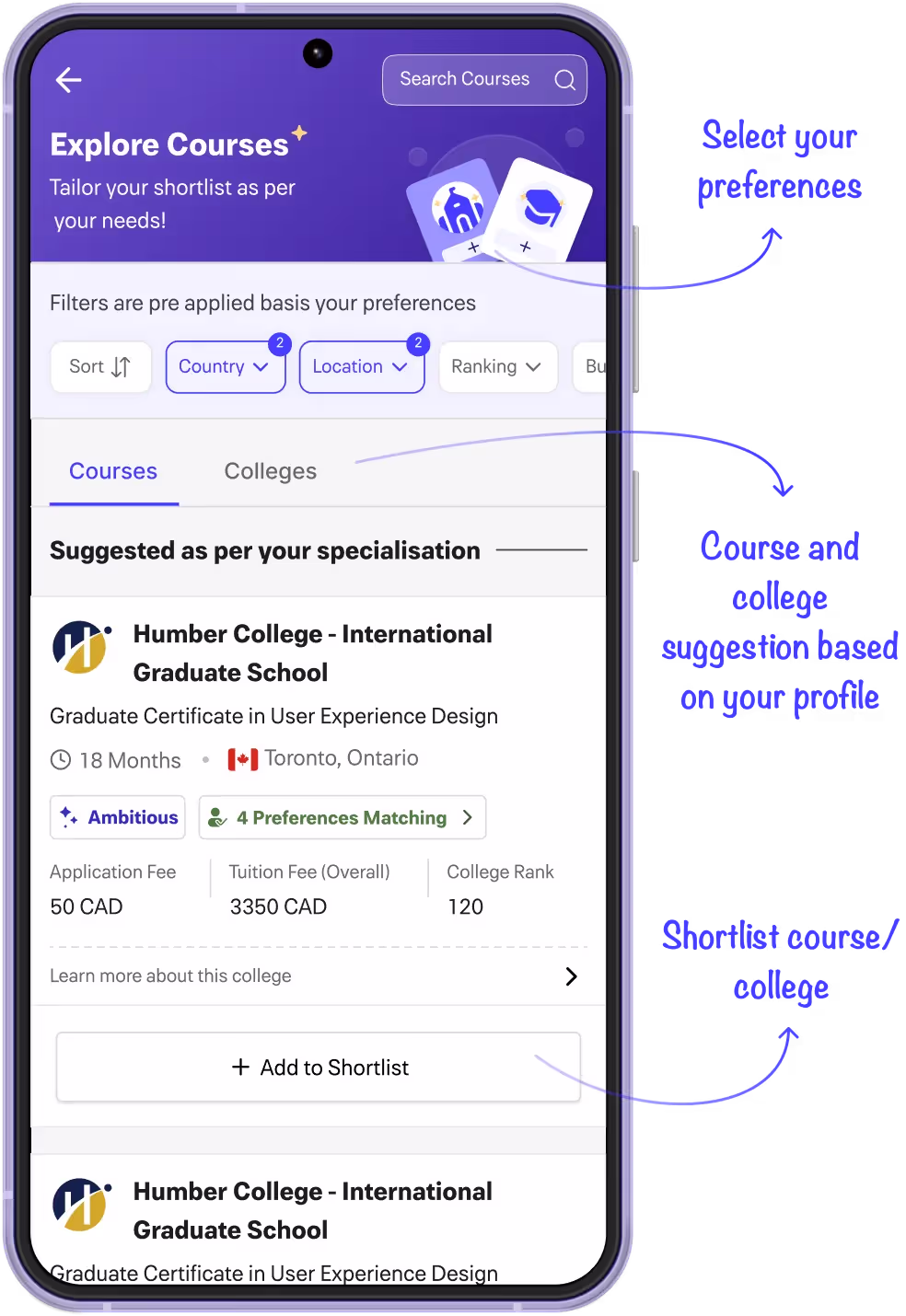Get Course Suggestions