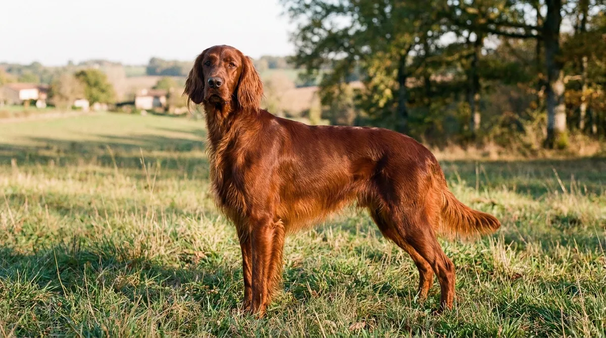 Setter irlandais : caractère, santé et alimentation