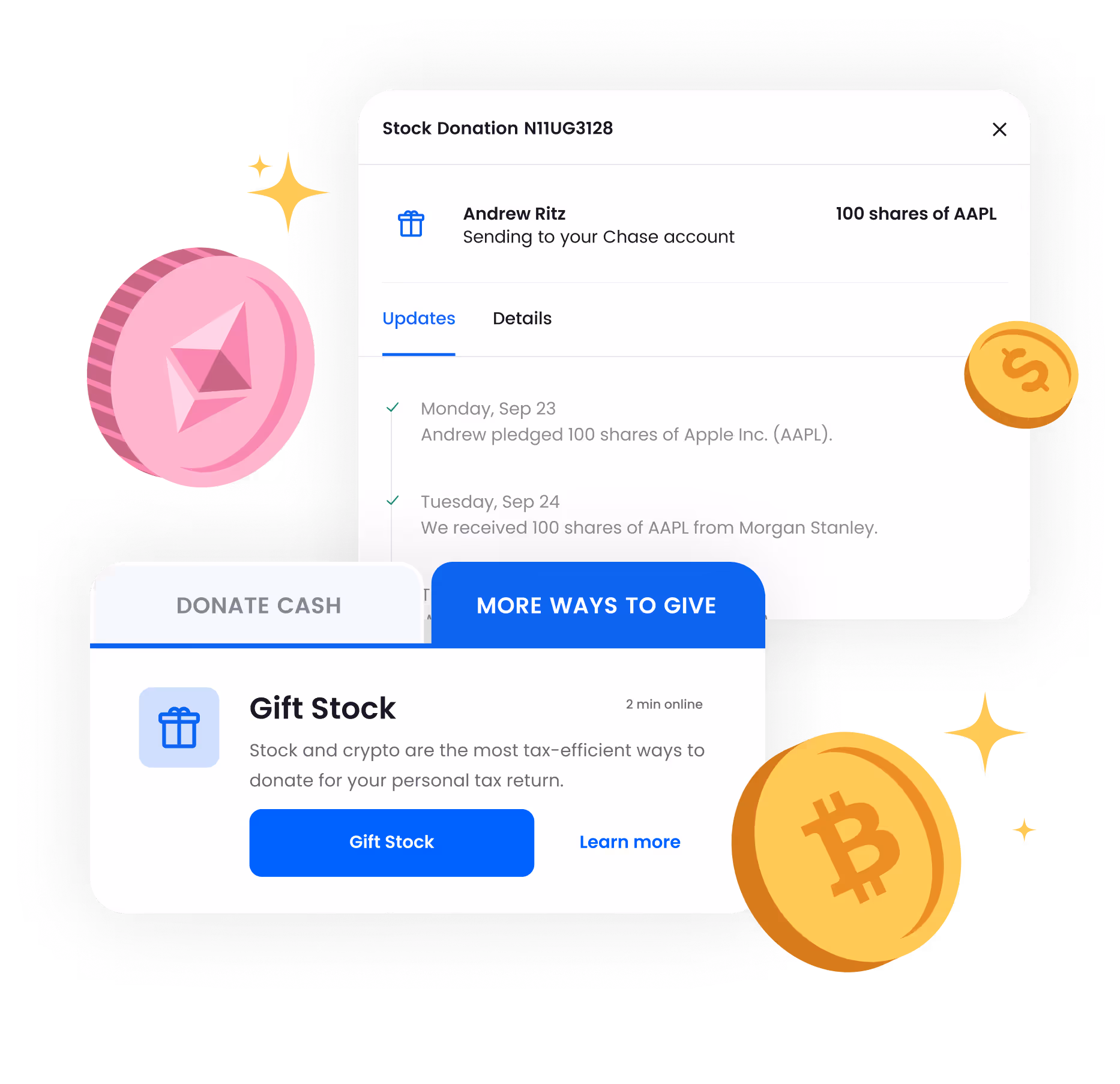 Donors and nonprofits alike receive major benefits when donating stocks with Infinite Giving’s stock donation platform.