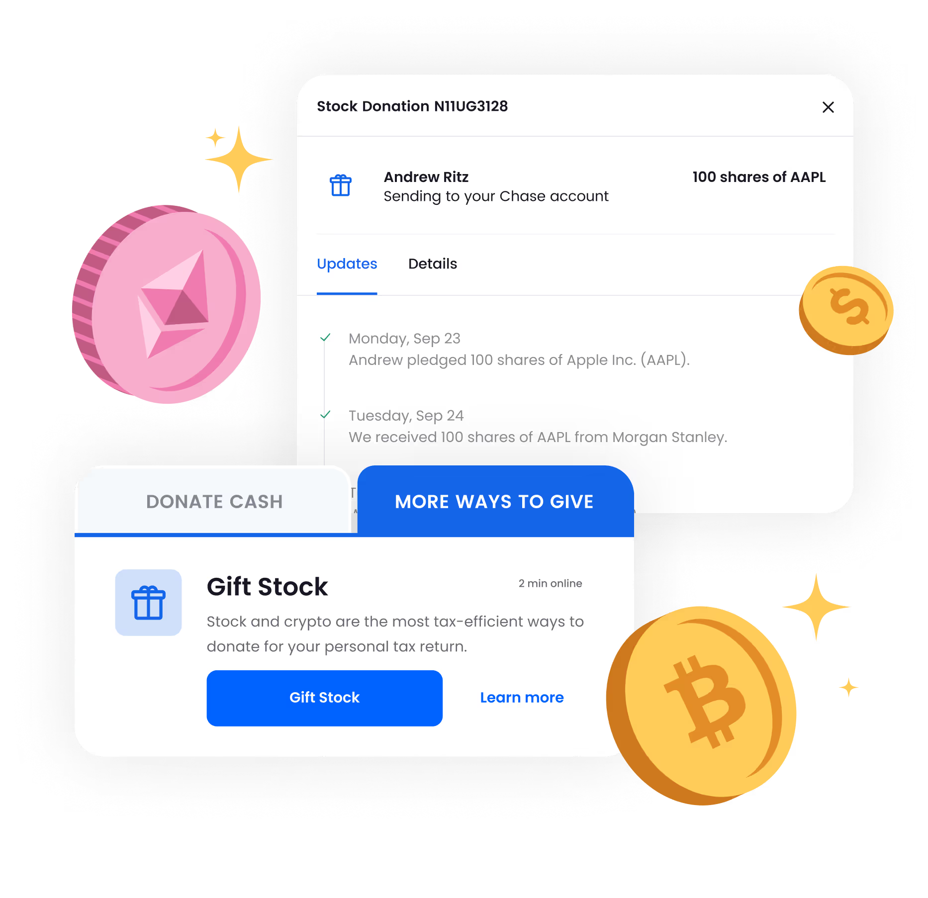 Donors and nonprofits alike receive major benefits when donating stocks with Infinite Giving’s stock donation platform.