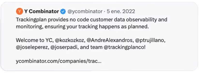 Tweet from Y Combinator