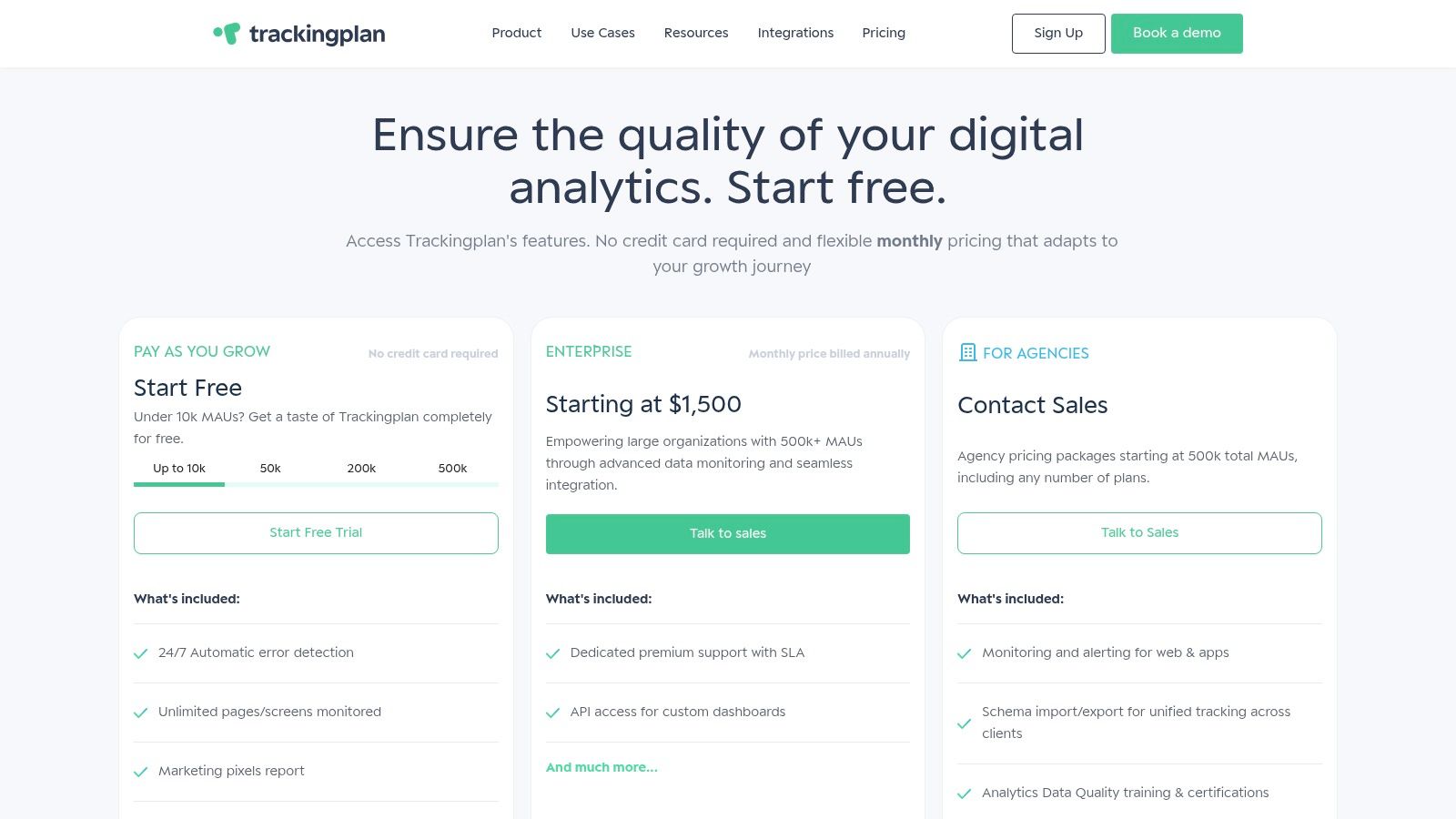 Trackingplan – Analytics Data Quality and Observability