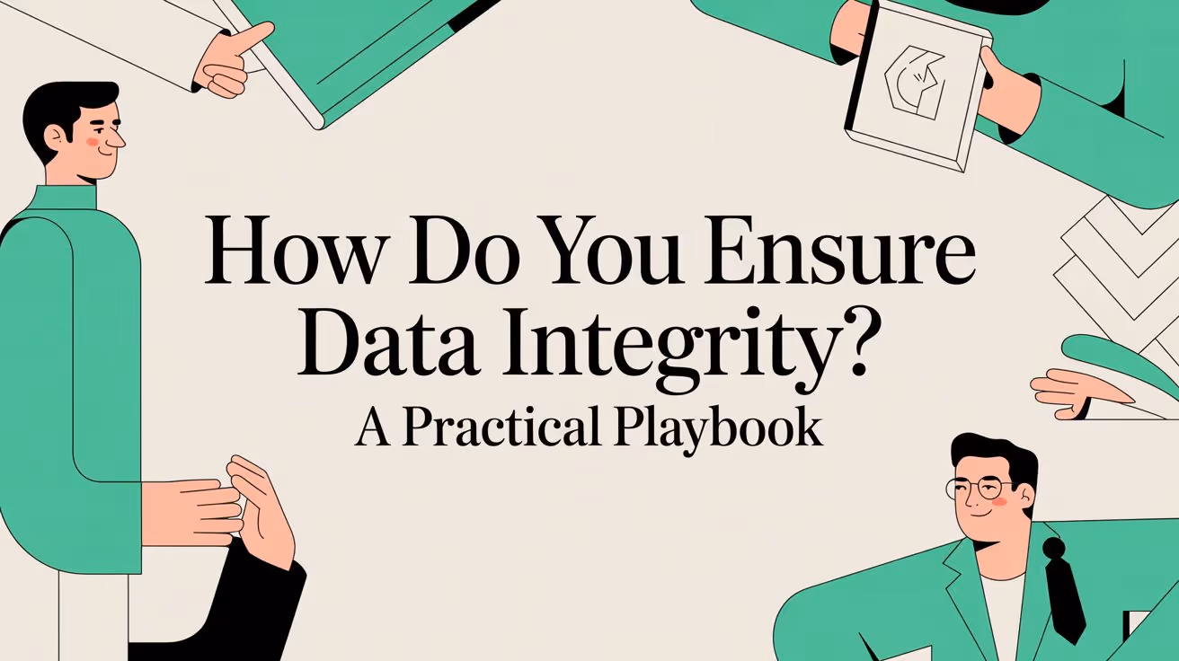 How Do You Ensure Data Integrity? A Practical Playbook