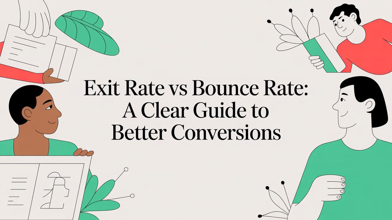 Exit rate vs bounce rate: A Clear Guide to Better Conversions