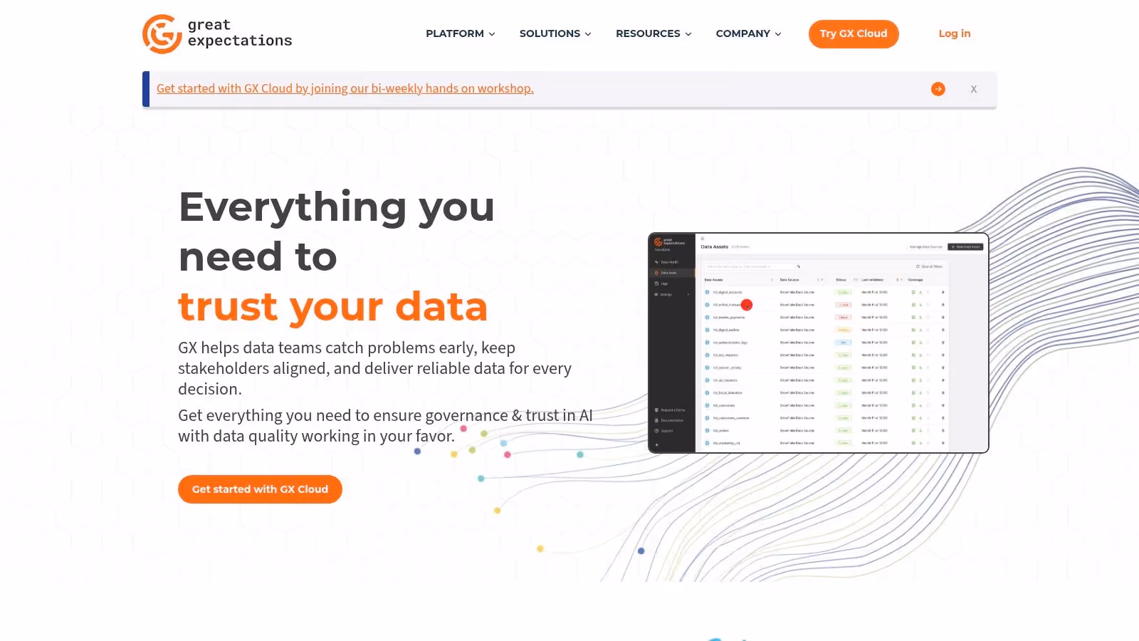 Great Expectations (GX) – GX Cloud and GX Core