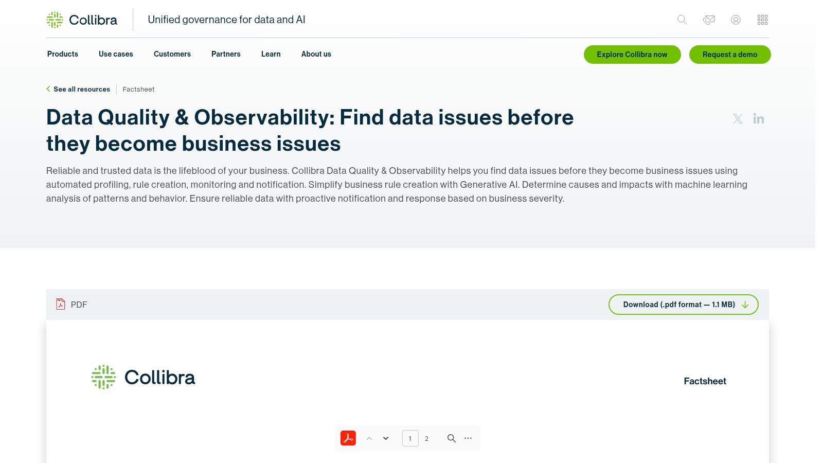 Collibra – Data Quality & Observability (Cloud)