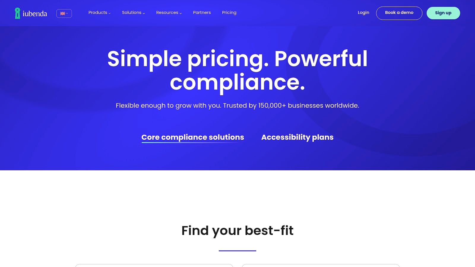 iubenda pricing plans